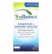 TruBiotics, Digestive + Immune Health, 30 Vegetarian Capsules