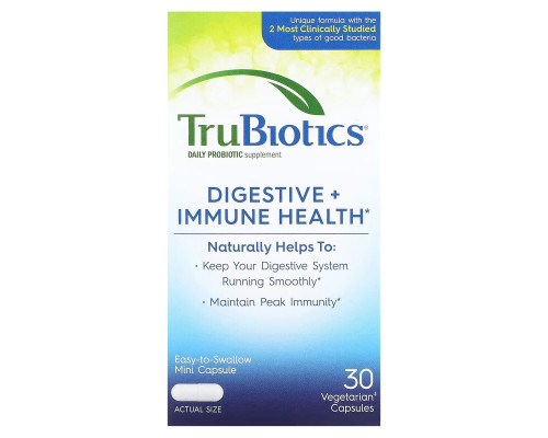 TruBiotics, Digestive + Immune Health, 30 Vegetarian Capsules TruBiotics, Digestive + Immune Health, 30 Vegetarian Capsules