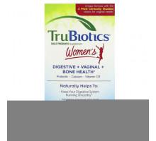 Женское здоровье TruBiotics, Здоровье пищеварительной системы, влагалища и костей для женщин, 30 вегетарианских капсул