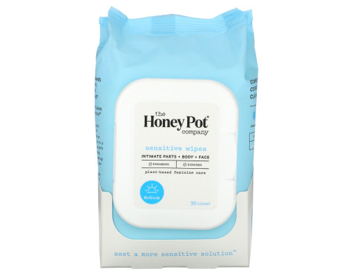 The Honey Pot Company, Sensitive Wipes, Fragrance Free, 30 Count The Honey Pot Company, Sensitive Wipes, Fragrance Free, 30 Count