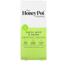 Регуляция гормонального фона Boric Acid & Herbs, Suppositories + Applicator, 290 mg , 14 Ovules, 1 Applicator