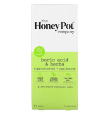 Регуляция гормонального фона Boric Acid & Herbs, Suppositories + Applicator, 290 mg , 14 Ovules, 1 Applicator
