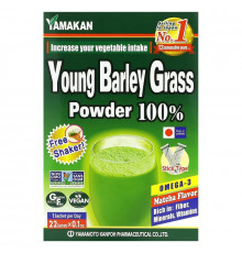Yamamoto Kanpoh, Young Barley Grass Powder, Matcha, 22 Sachets, 0.1 oz (3 g) Each