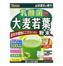 Yamamoto Kanpoh, Young Barley Grass + Probiotics, 15 Sachets, 0.4 oz (4 g) Each