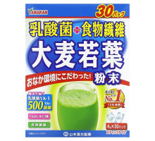 Yamamoto Kanpoh, Young Barley Leaf + Probiotics, 30 Sachets, 0.4 oz (4 g) Each