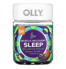 OLLY, Muscle Recovery Sleep, Berry Rested, 40 Gummies