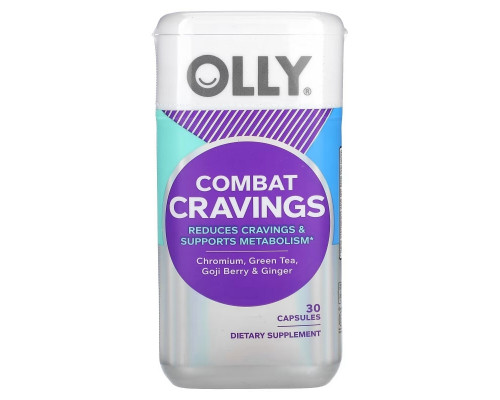 OLLY, Combat Cravings, 30 Capsules OLLY, Combat Cravings, 30 Capsules