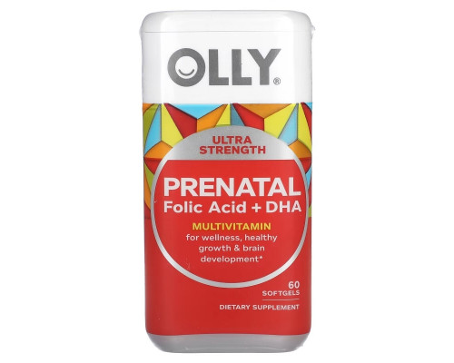 OLLY, Prenatal, Folic Acid + DHA , 60 Softgels OLLY, Prenatal, Folic Acid + DHA , 60 Softgels