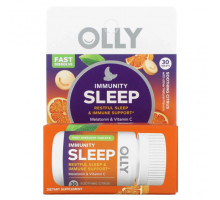 Для здорового сна OLLY, Immunity Sleep, успокаивающий цитрус, 30 таблеток
