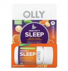 Для здорового сна OLLY, Immunity Sleep, успокаивающий цитрус, 30 таблеток