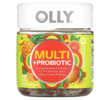 OLLY, Multi + Probiotic, Tropical Twist, 70 Gummies