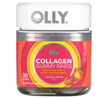 OLLY, Collagen Gummy Rings, Peach Bellini, 30 Gummies