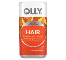 OLLY, Для волос, многофункциональная смесь, 30 мягких таблеток
