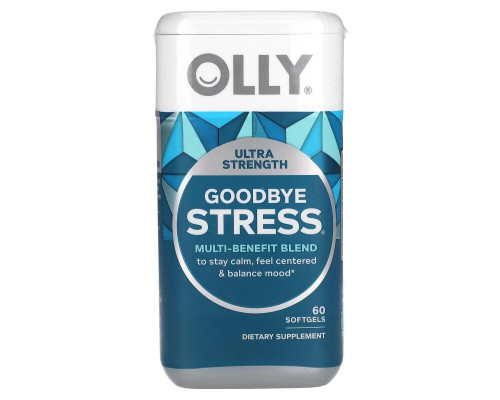 OLLY, Goodbye Stress, 60 Softgels OLLY, Goodbye Stress, 60 Softgels