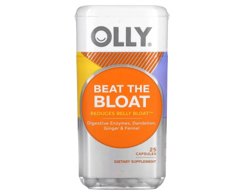 OLLY, Beat the Bloat, 25 Capsules OLLY, Beat the Bloat, 25 Capsules
