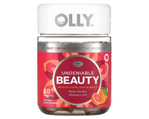 OLLY, Undeniable Beauty, Grapefruit Glam, 60 Gummies