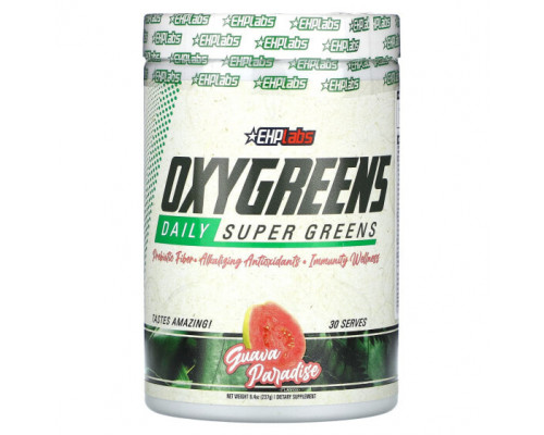 Суперфуды EHPlabs, OxyGreens, Daily Super Greens, гуава рай, 237 г (8,4 унции) Суперфуды EHPlabs, OxyGreens, Daily Super Greens, гуава рай, 237 г (8,4 унции)
