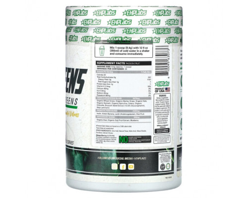 Суперфуды EHPlabs, OxyGreens, Daily Super Greens, маракуйя, 252 г (8,9 унции) Суперфуды EHPlabs, OxyGreens, Daily Super Greens, маракуйя, 252 г (8,9 унции)