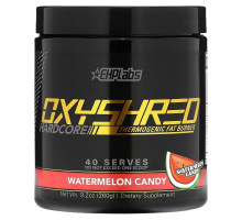 EHP Labs, Oxyshred Hardcore, термогенное сжигание жира, арбузные конфеты, 260 г (9,2 унции)