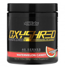 EHP Labs, Oxyshred Hardcore, термогенное сжигание жира, арбузные конфеты, 260 г (9,2 унции)