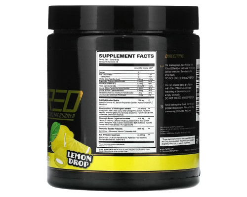 EHP Labs, OxyShred, Hardcore Thermogenic Fat Burner, Lemon Sherbet, 9.3 oz (264 g) EHP Labs, OxyShred, Hardcore Thermogenic Fat Burner, Lemon Sherbet, 9.3 oz (264 g)