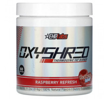 Для похудения и контроля веса EHPlabs, Oxyshred, термогенное средство для сжигания жира, малиновое освежение, 318 г (11,2 унции)