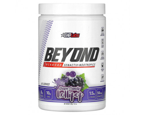 Аминокислоты EHPlabs, Beyond BCAA + EAA, леденцы с виноградными конфетами, 429 г (15,1 унции) Аминокислоты EHPlabs, Beyond BCAA + EAA, леденцы с виноградными конфетами, 429 г (15,1 унции)