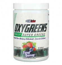 Зелень и зеленые овощи EHPlabs, Oxygreens Daily Super Greens, лесные ягоды, 243 г (8,5 унции)