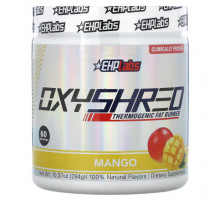 Для похудения и контроля веса EHPlabs, OxyShred, термогенное средство для сжигания жира, манго, 294 г (10,37 унции)