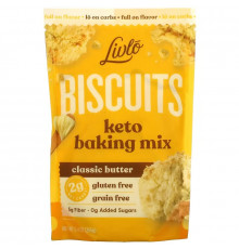 Livlo, Biscuits, кетосмесь для выпечки, классическое масляный вкус, 266 г (9,4 унции)