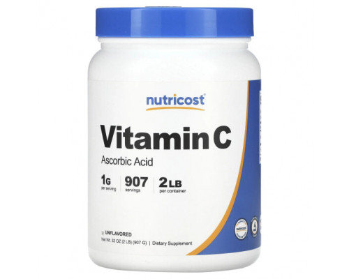 Витамин C Nutricost, витамин C, без добавок, 907 г (32 унции) Витамин C Nutricost, витамин C, без добавок, 907 г (32 унции)