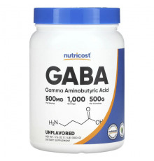 Аминокислоты GABA, Unflavored, 17.6 oz (500 g)