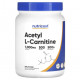Аминокислоты Nutricost, ацетил-L-карнитин, без добавок, 500 г (1,1 фунта)