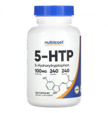 Для похудения и контроля веса Nutricost, 5-HTP, 100 мг, 240 капсул