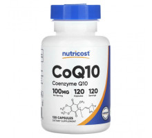Антиоксиданты Nutricost, CoQ10, коэнзим Q10, 100 мг, 120 капсул
