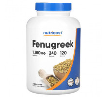 Зелень и зеленые овощи Nutricost, Пажитник, 675 мг, 240 капсул