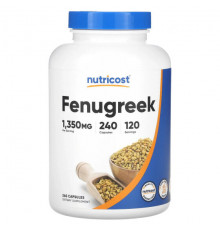 Зелень и зеленые овощи Nutricost, Пажитник, 675 мг, 240 капсул