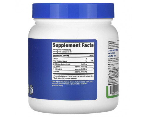 Аминокислоты Nutricost, Performance, BCAA, со вкусом зеленого яблока, 540 г (1,2 фунта) Аминокислоты Nutricost, Performance, BCAA, со вкусом зеленого яблока, 540 г (1,2 фунта)