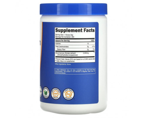 Клетчатка Nutricost, Экстракт глюкоманнана конжака, без добавок, 500 г (17,6 унции) Клетчатка Nutricost, Экстракт глюкоманнана конжака, без добавок, 500 г (17,6 унции)