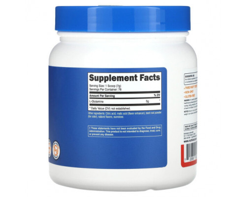 Аминокислоты Nutricost, L-глютамин, фруктовый пунш, 500 г (17,9 унции) Аминокислоты Nutricost, L-глютамин, фруктовый пунш, 500 г (17,9 унции)
