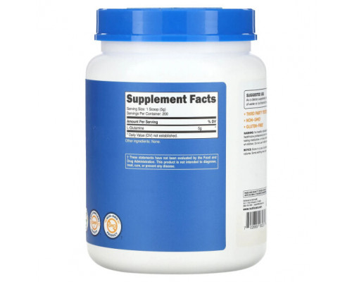 Аминокислоты Nutricost, L-глютамин, без добавок, 1 кг (35,3 унции) Аминокислоты Nutricost, L-глютамин, без добавок, 1 кг (35,3 унции)