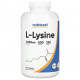 Аминокислоты Nutricost, L-лизин, 500 мг, 500 капсул