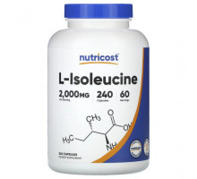Аминокислоты Nutricost, L-изолейцин, 500 мг, 240 капсул
