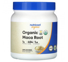 Суперфуды Nutricost, порошок из корня органической маки, без добавок, 454 г (16 унций)