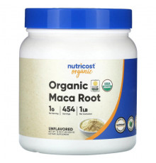 Суперфуды Nutricost, порошок из корня органической маки, без добавок, 454 г (16 унций)