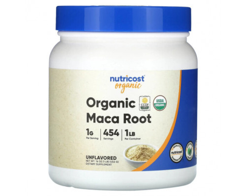 Суперфуды Nutricost, порошок из корня органической маки, без добавок, 454 г (16 унций) Суперфуды Nutricost, порошок из корня органической маки, без добавок, 454 г (16 унций)