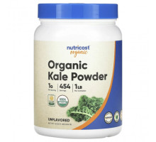 Зелень и зеленые овощи Nutricost, Органическая кудрявая капуста в порошке, без добавок, 454 г (1 фунт)