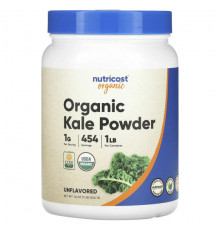 Зелень и зеленые овощи Nutricost, Органическая кудрявая капуста в порошке, без добавок, 454 г (1 фунт)