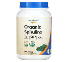 Водоросли Nutricost, Органическая спирулина, без добавок, 907 г (32,4 унции)