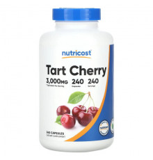 Фрукты и ягоды Nutricost, Вишня, 3000 мг, 240 капсул